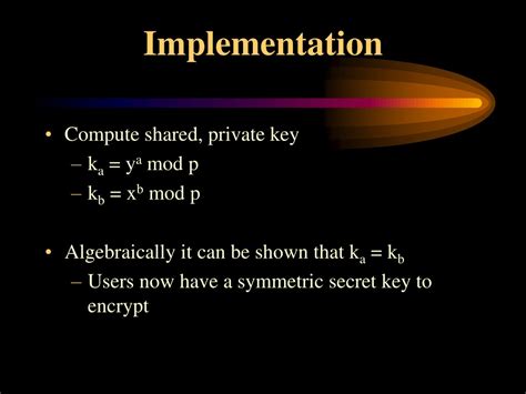 Implementation of Diffie.